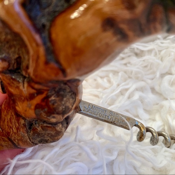 VINTAGE French burled corkscrew Laurent Siret - Picture 7 of 8